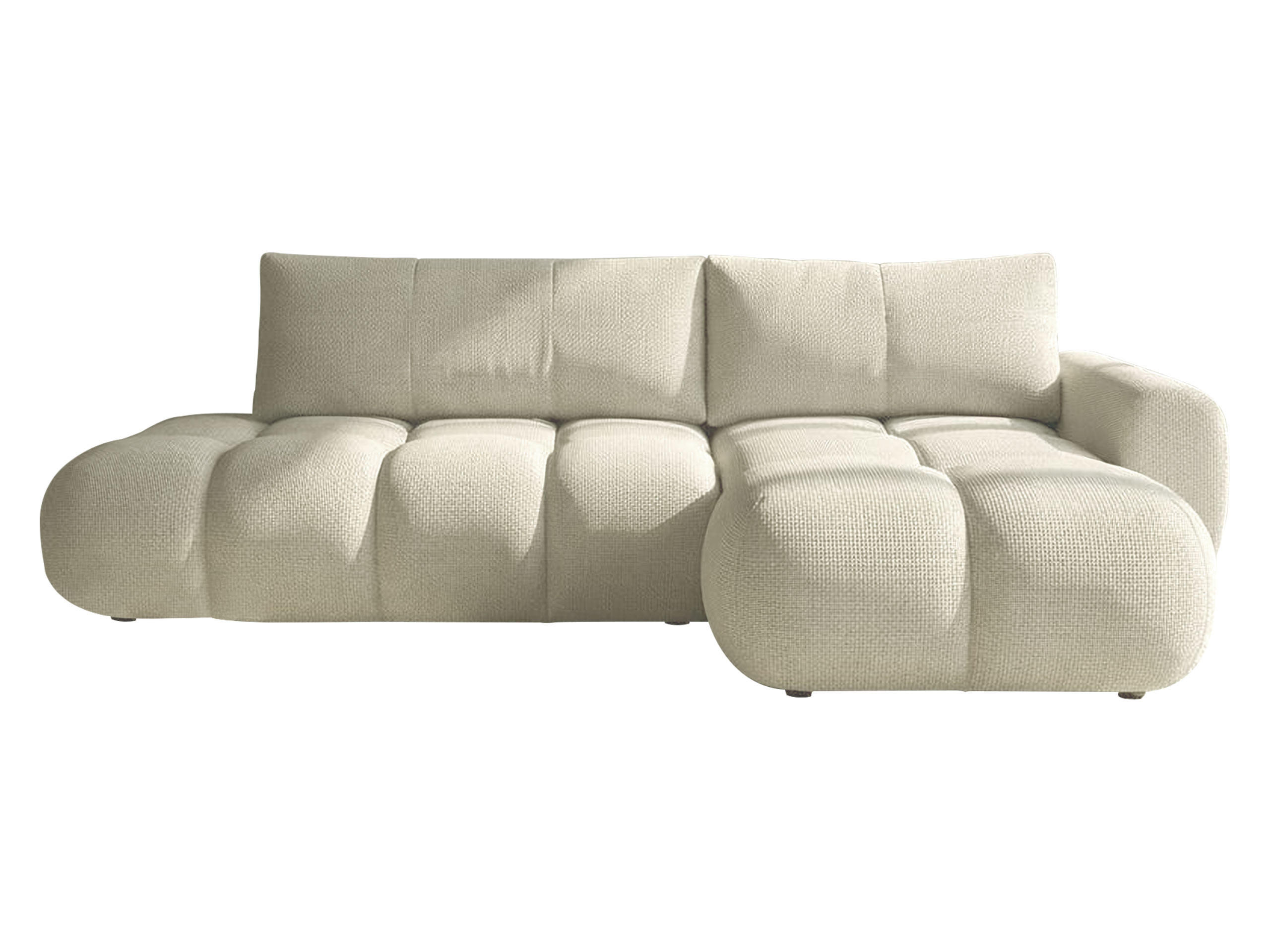 ECKSOFA Mitto O, Seite: Rechts - Beige/Schwarz, Holz/Kunststoff (285/172cm) - MIRJAN24