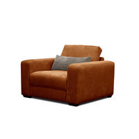 SESSEL OLI in Cordstoff orange - Orange, Holz/Textil (130/91/108cm) - Courtois Laville
