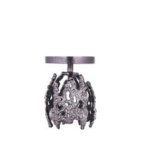 KERZENHALTER Barrie Schwarz 11/11/17cm - Schwarz, Metall (11/17/11cm) - PTMD Collection