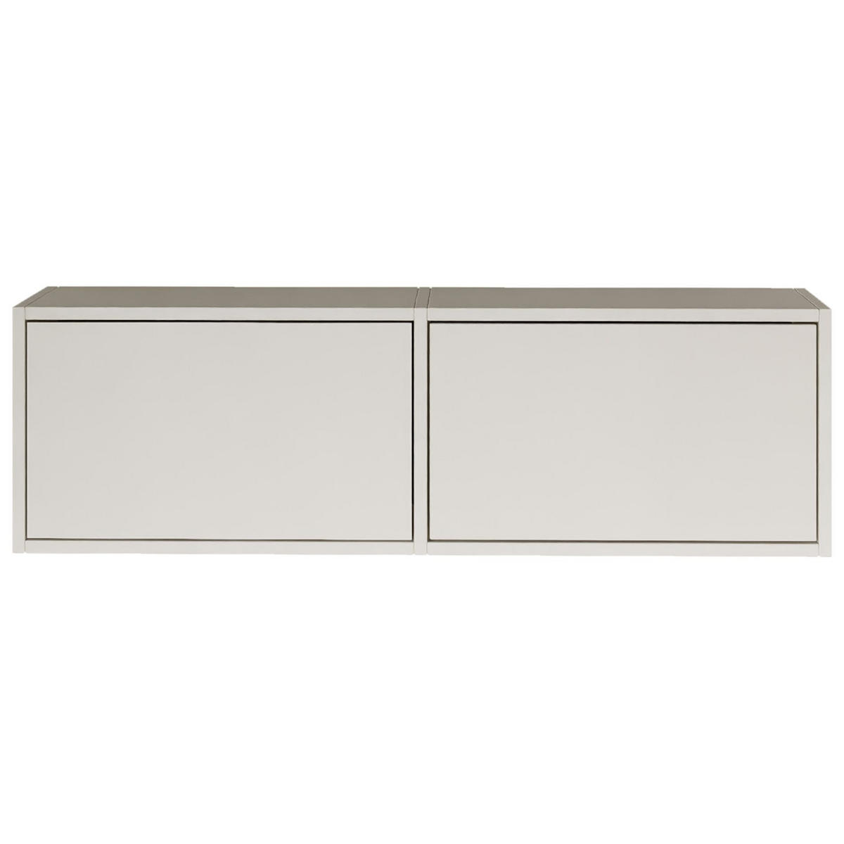 TV-LOWBOARD hängend, 2 Klappen, Weiß, 100 cm - Weiß, Holzwerkstoff (100.6/30/30cm) - Selsey