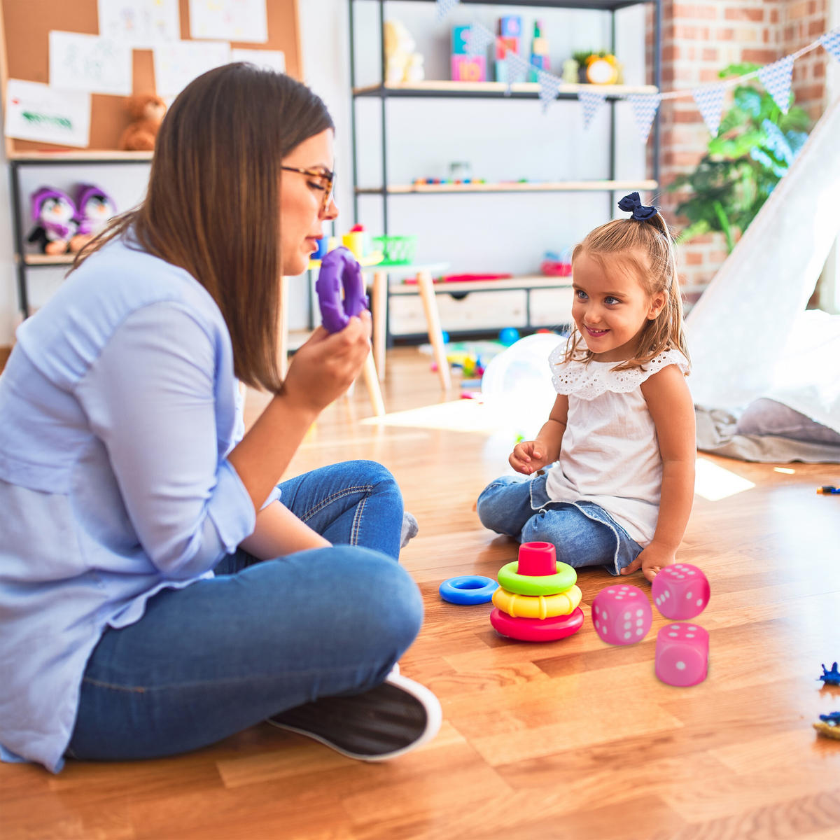 6xSCHAUMSTOFFWÜRFEL - Pink, Kunststoff (7.5/7.5cm) - Relaxdays