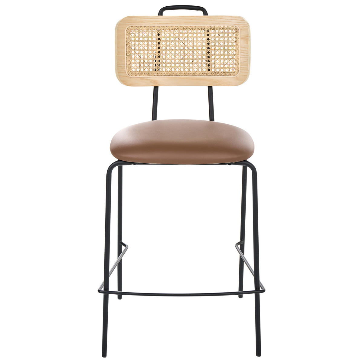 BARSTUHL 2er-Set Braun Adelanto - Braun, Textil (48/97/52cm) - Beliani