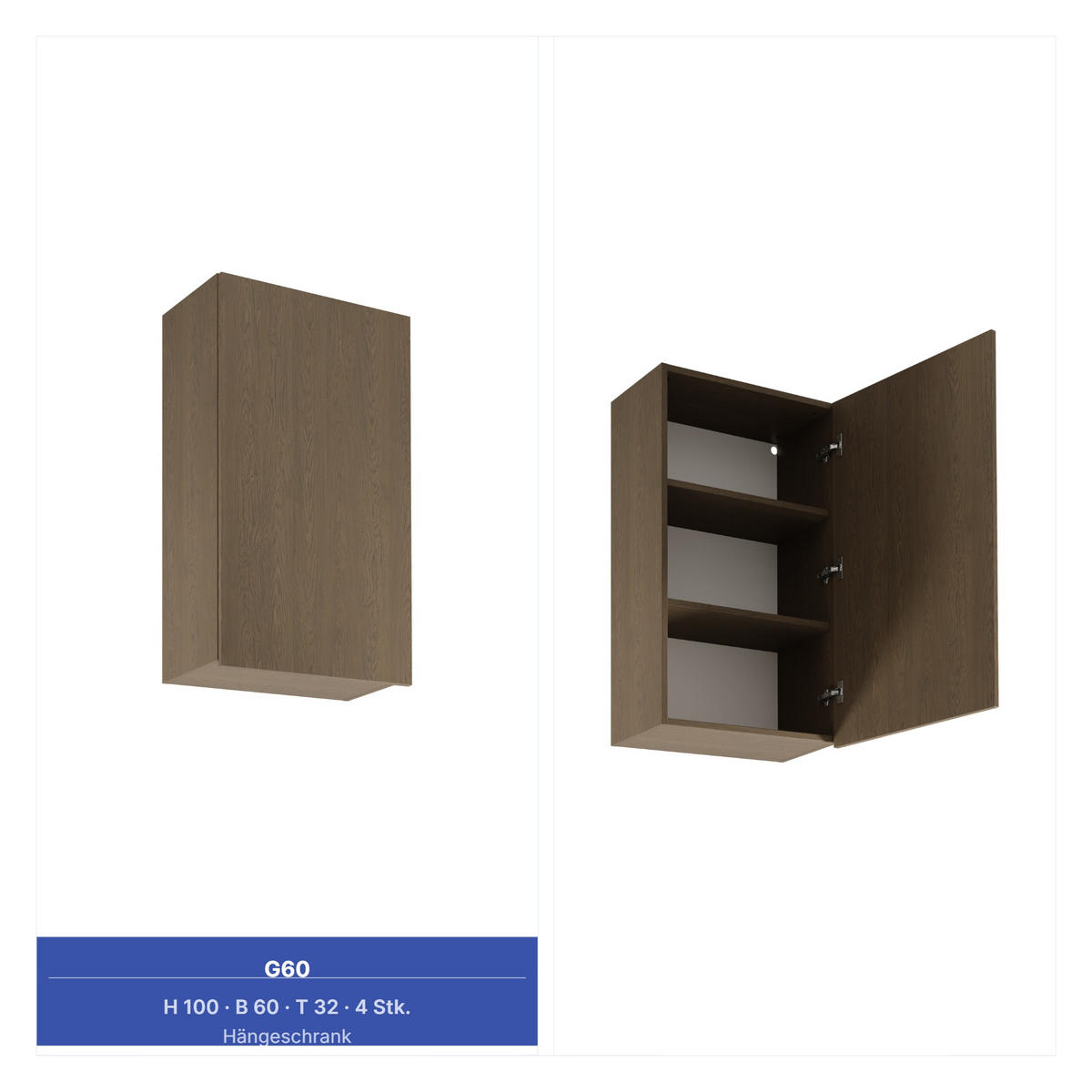KÜCHENZEILE 360 cm - Sorento KS2-M360 - in Dunkle Eiche - Eichefarben/Schwarz, Holz (360/247/58cm)