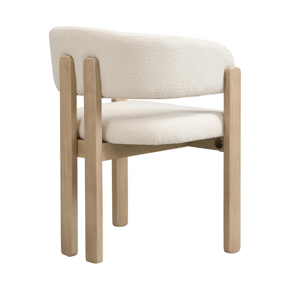 ARMLEHNSTUHL 4 Stück boucle, Naturfarbe - Naturfarben, Textil (51/80/60cm) - KOMHTOM