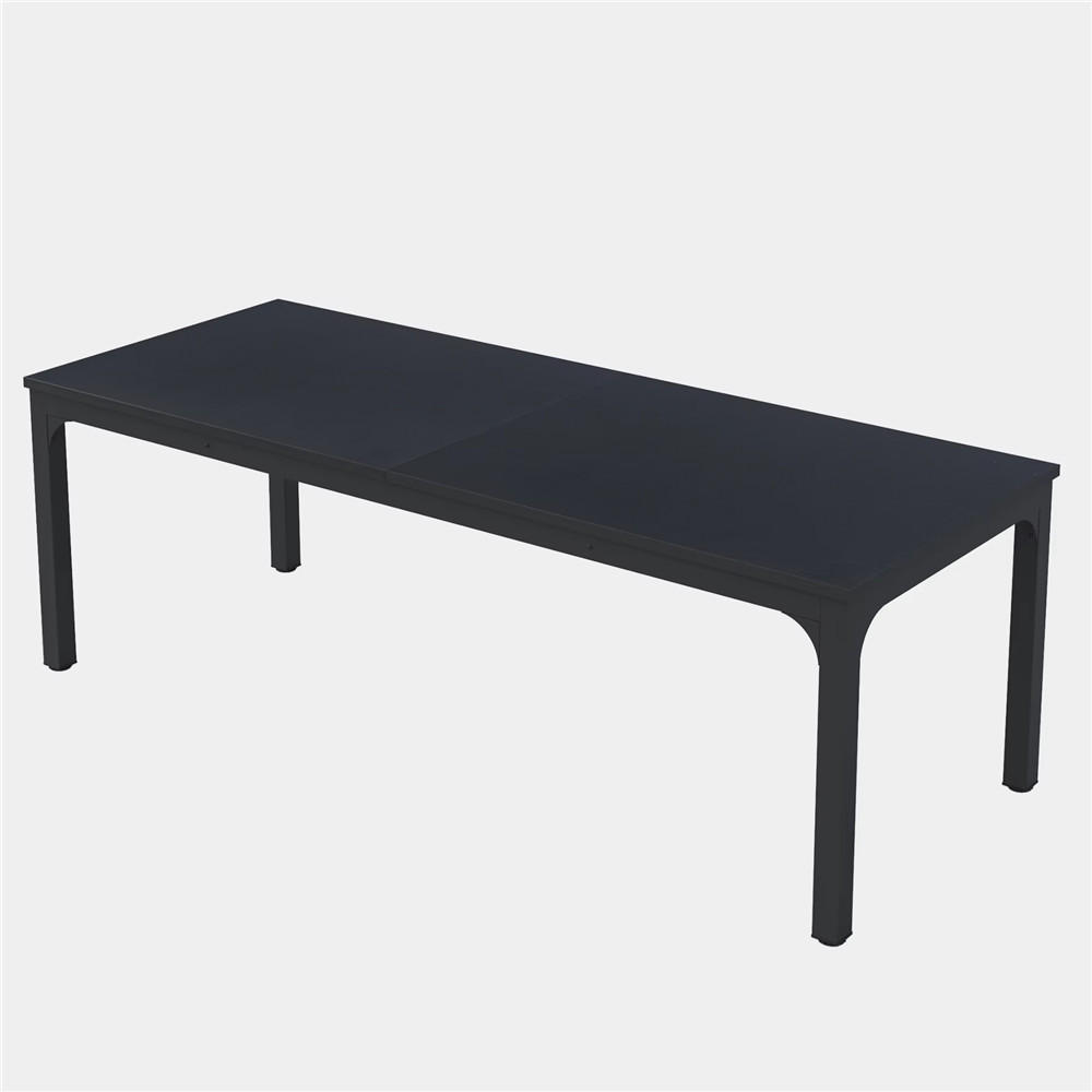 SCHREIBTISCH 200/70/75 cm 2-Personen Computertisch Schwarz - Schwarz, Metall (180/70/75cm) - Kaket