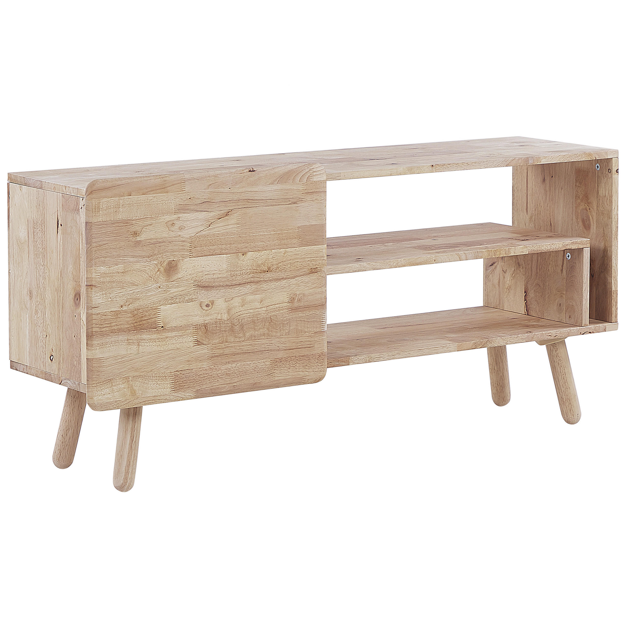 TV-MÖBEL Hellbraun WESTFIELD 36/130/59 cm - Hellbraun, Holz (130/59/36cm) - Beliani