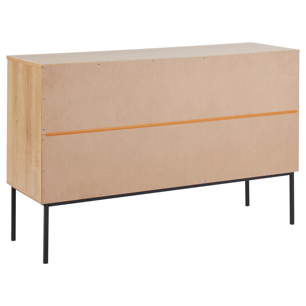KOMODA s 6 zásuvkami Světle hnědá Pasco - hnědá, kompozitní dřevo (120/77/40cm) - Beliani