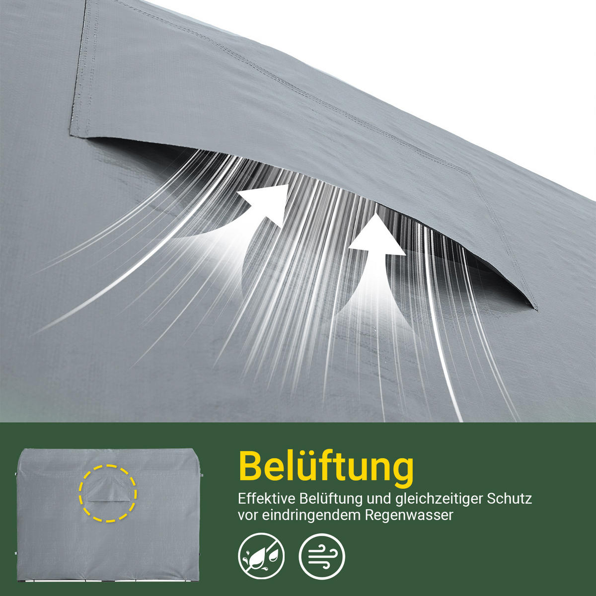 FAHRRADGARAGE Grau - Grau, Metall (120/163/176cm) - SoBuy