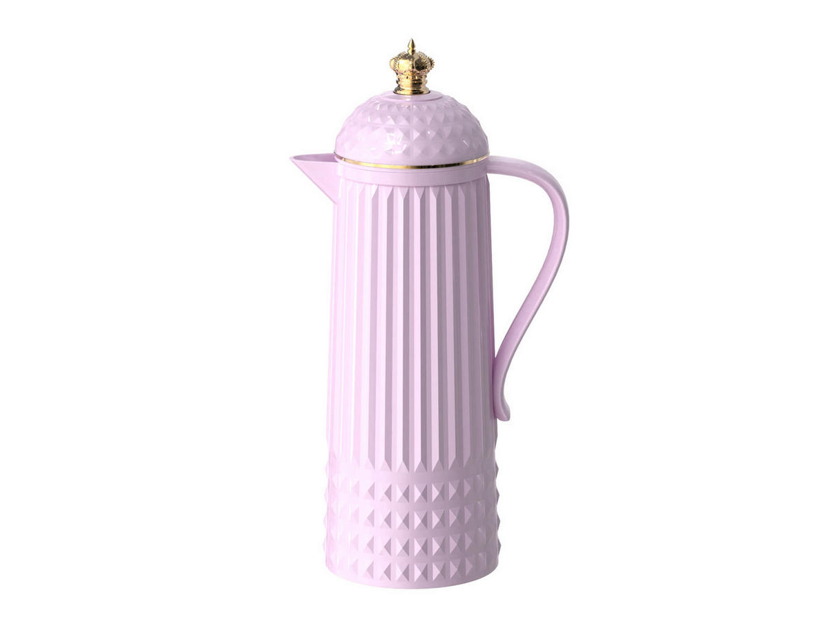 ISOLIERKANNE Crown 18/18/34 cm - Lila, Kunststoff (1L) - Present Time