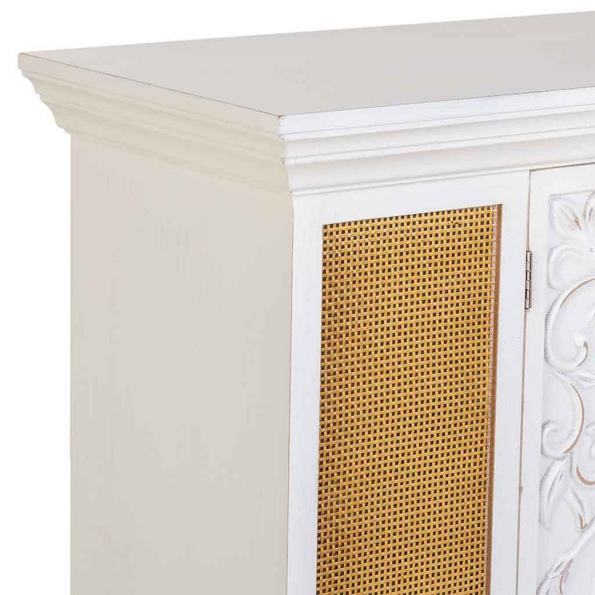 HOLZSCHRANK mit 2 Türen 130x33x99 cm - Weiß, Holz (130/99/33cm) - Wanderlust