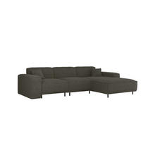 ECKSOFA Gloria In Scala - Anthrazit, Holzwerkstoff/Textil (266/165cm) - Fun Möbel