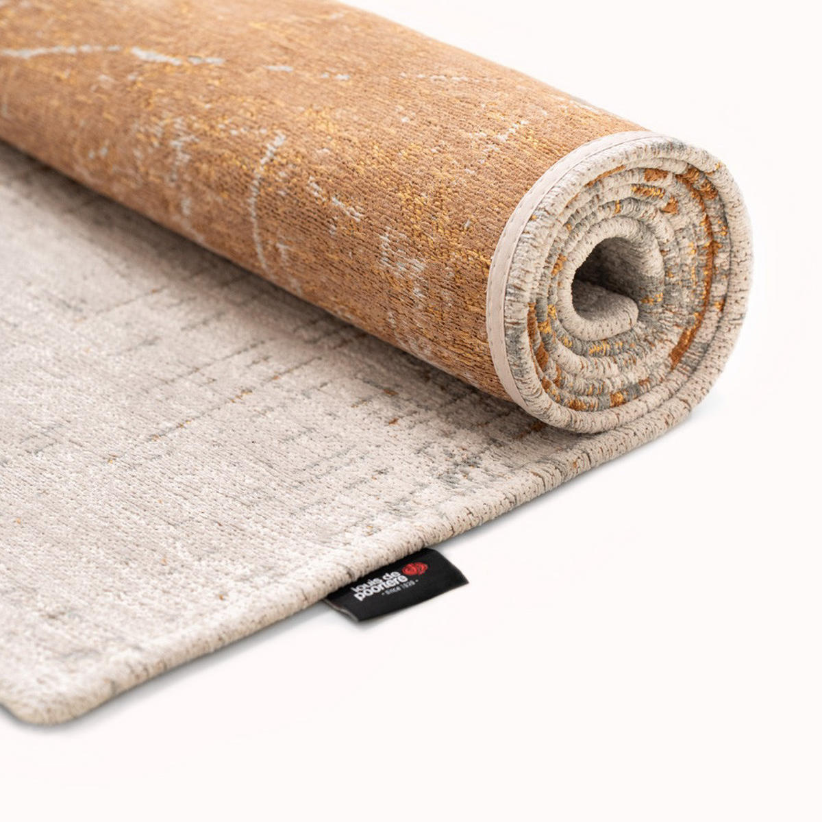 TEPPICH Columbus Gold Mad Men Griff 200/280 cm - Gelb, Kunststoff/Textil (200/280cm) - Louis De Poortere