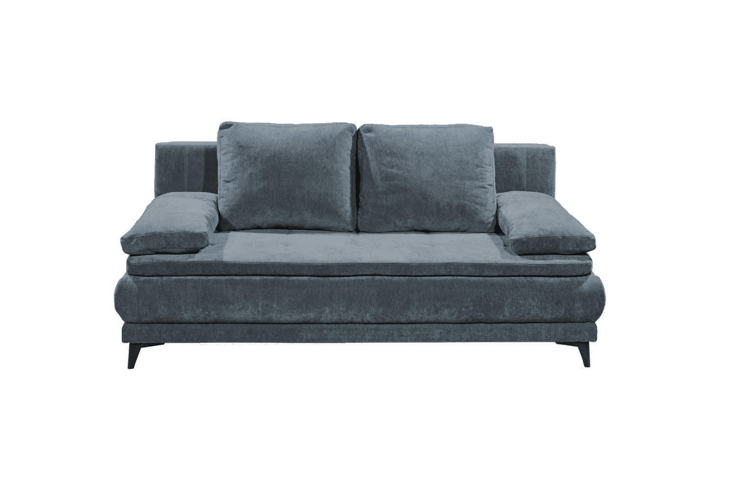 SCHLAFSOFA mit Bettkasten und Schlaffunktion - Blau/Schwarz, Holz/Kunststoff (210/96/106cm) - ed exciting design