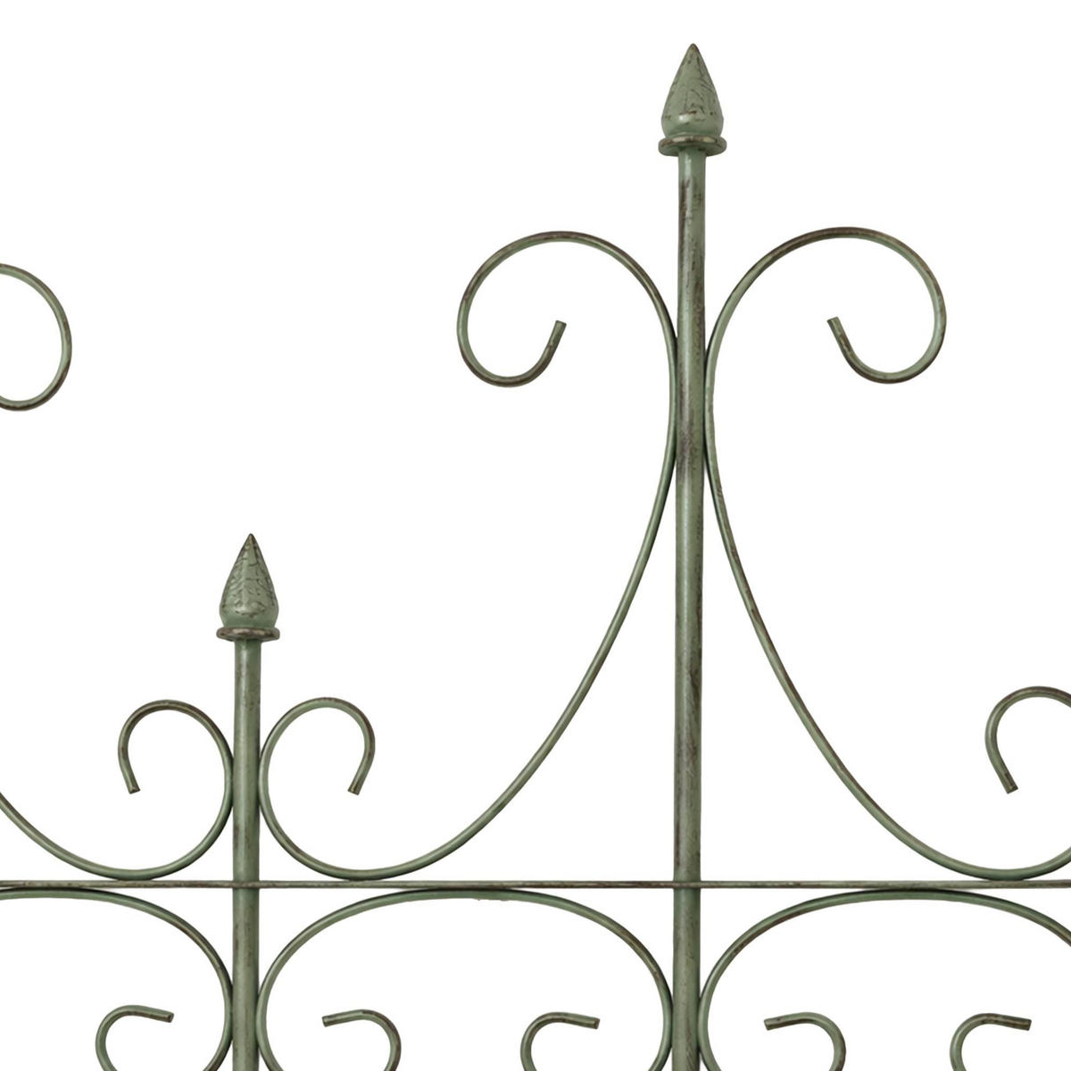 RANKGITTER Kalle 100x2x150cm Metall Antik-Grün Rankhilfe - Grün, Metall (100/150/2cm) - DELUKE
