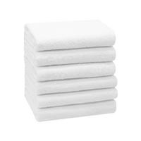 HANDTÜCHER, 6er-Set, 50x100 cm, 100% Baumwolle, Weiß - Weiß, Textil (50/100cm) - Zollner