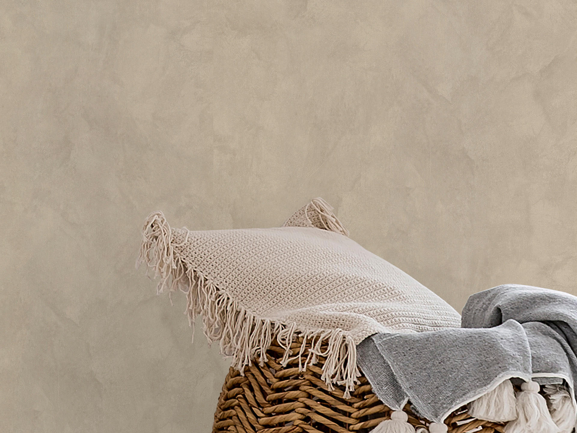 SUPERFRESCO Easy Fleece-Tapete CONCRETE UNI BEIGE - Beige, Papier/Kunststoff (52/1000cm) - Superfresco Easy