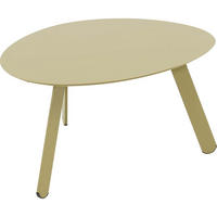 BEISTELLTISCH Tiki - Beige - 74/60/35,5 cm - Beige, Metall (74/60/35cm) - Lesli Living