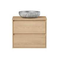 EINZELWASCHTISCH - 60 cm x 45 cm - holz - naturfarben hell Milipam - Naturfarben, Holz/Holzwerkstoff (60/50/45cm) - Vente-Unique