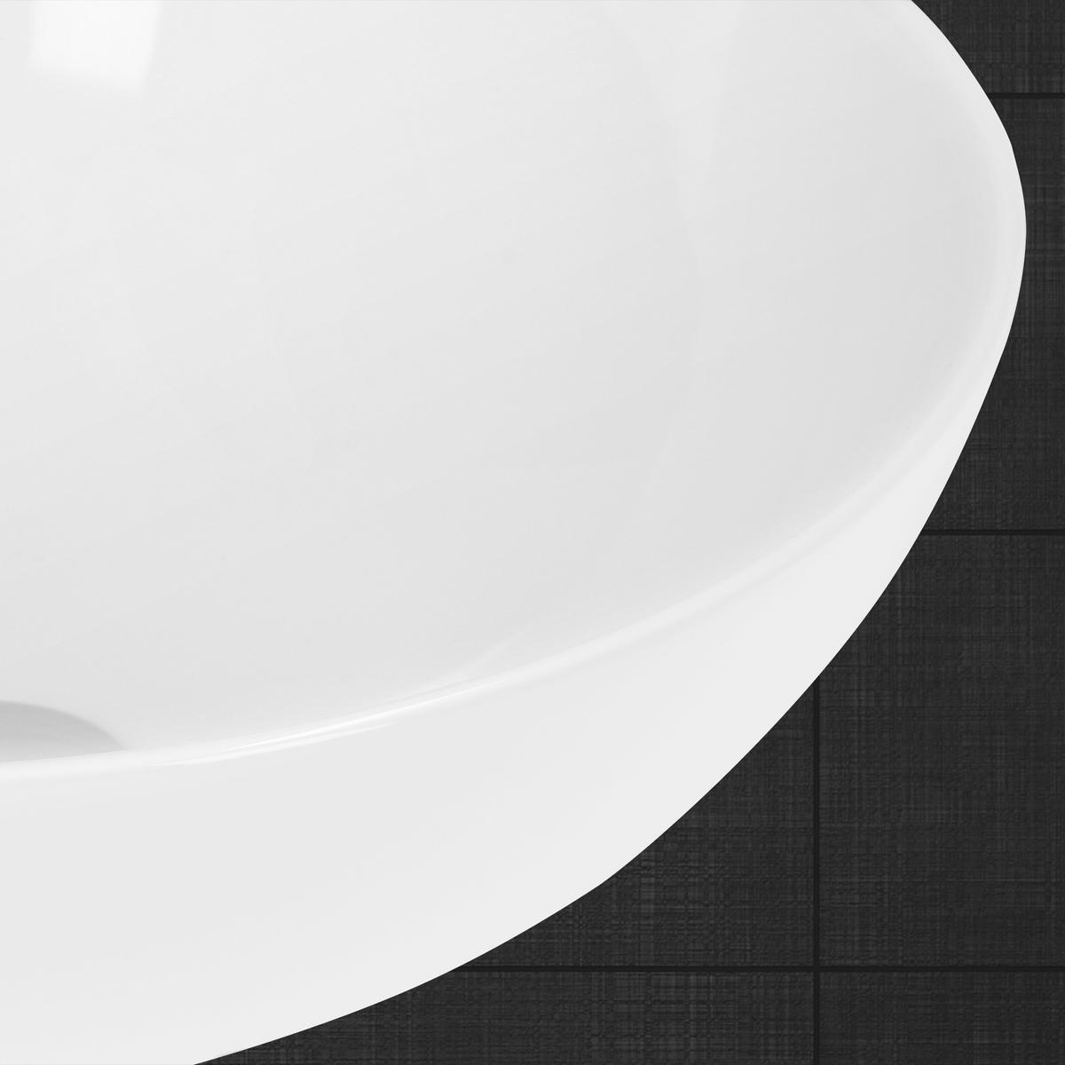 WASCHBECKEN - Weiß, Keramik (39.5/14.5/39.5cm) - LuxeBath