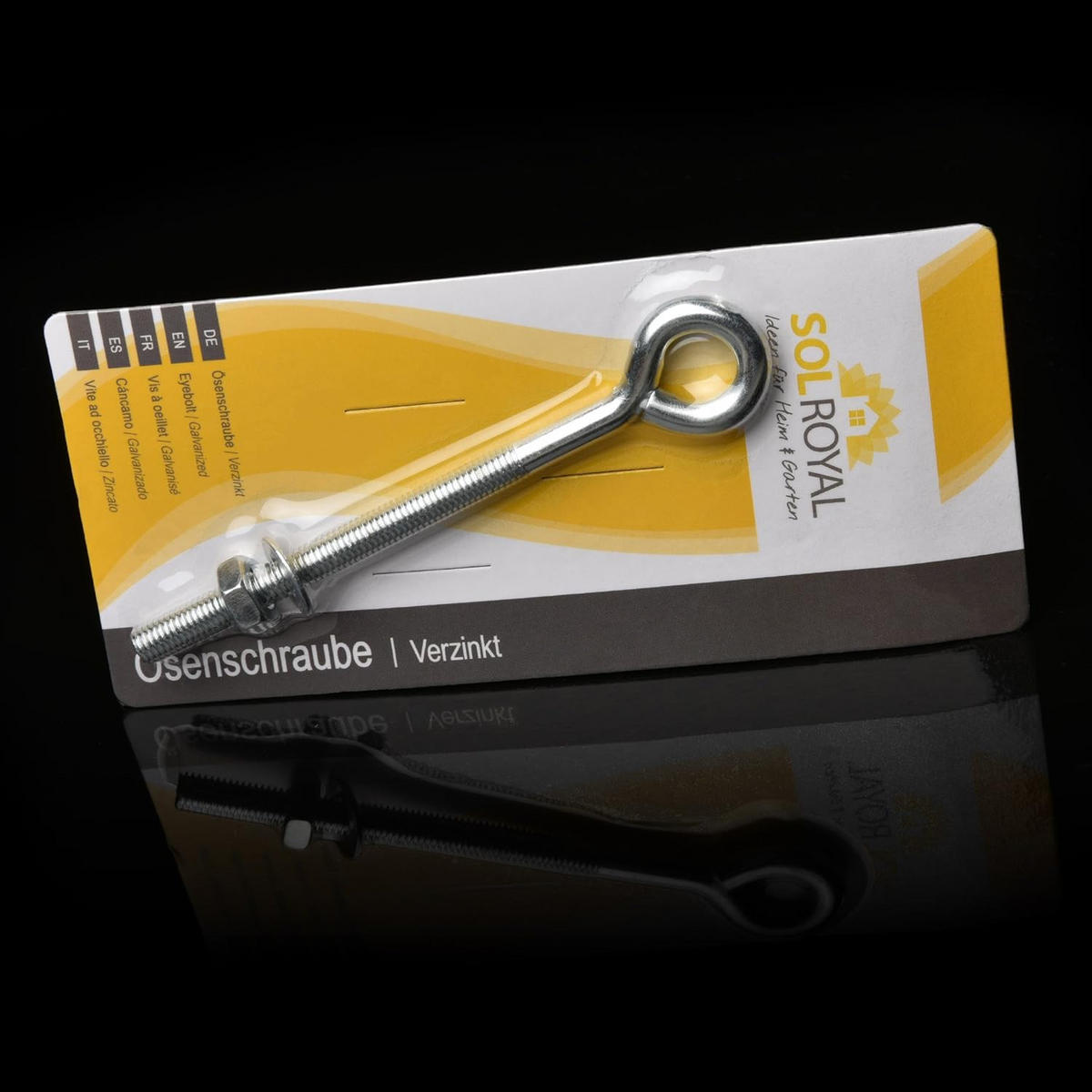 RINGSCHRAUBE SolVision für Sonnensegel - Silberfarben, Metall (28/43cm) - Sol Royal