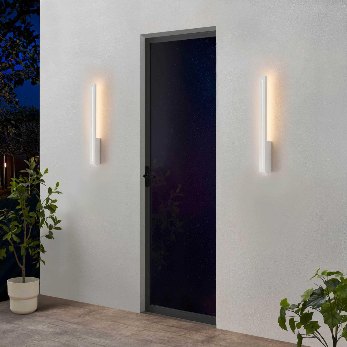 WANDLEUCHTE Noméris, Weiß, 61cm - Weiß, Metall (5/61/6cm) - KOSILUM