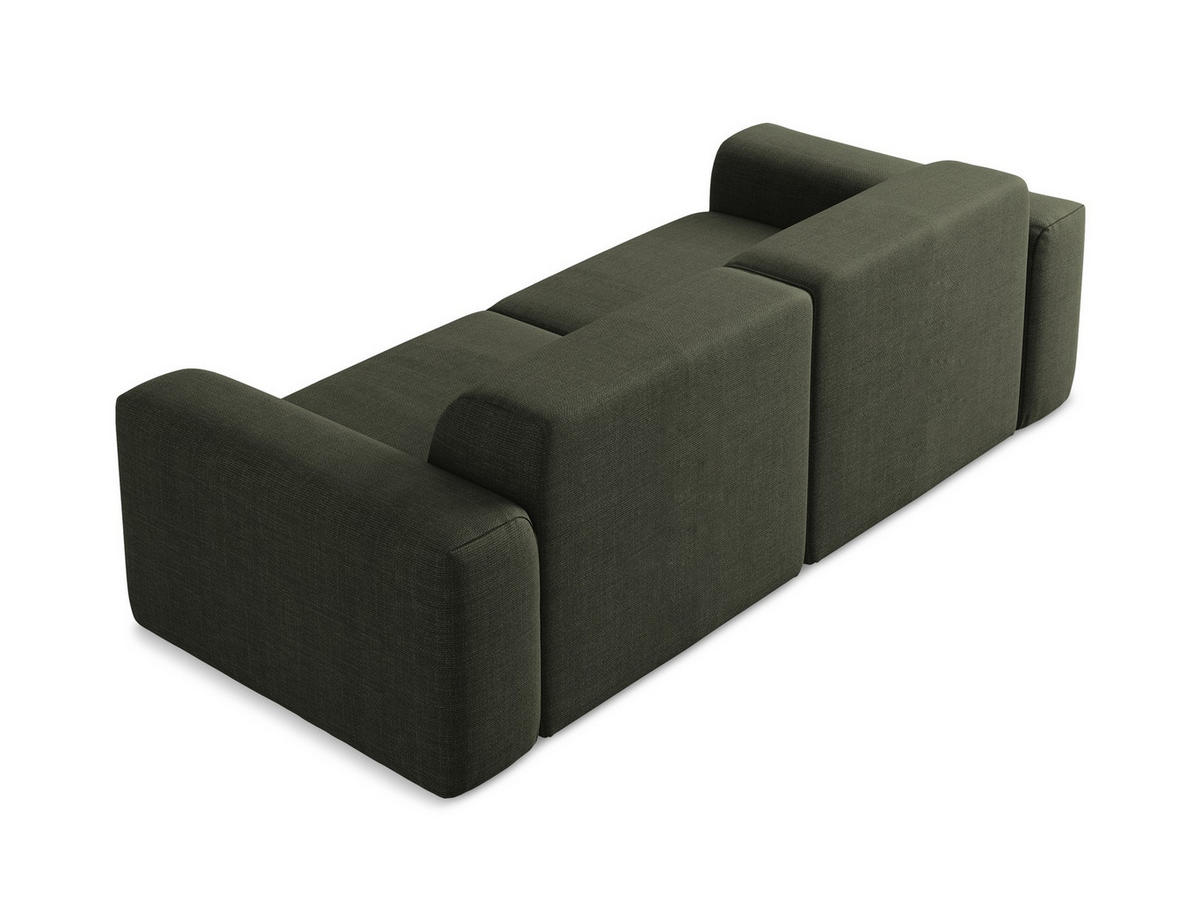 POUF Strukturstoff Grau - Dunkelgrau/Schwarz, Holzwerkstoff/Kunststoff (75/37/75cm) - Makamii