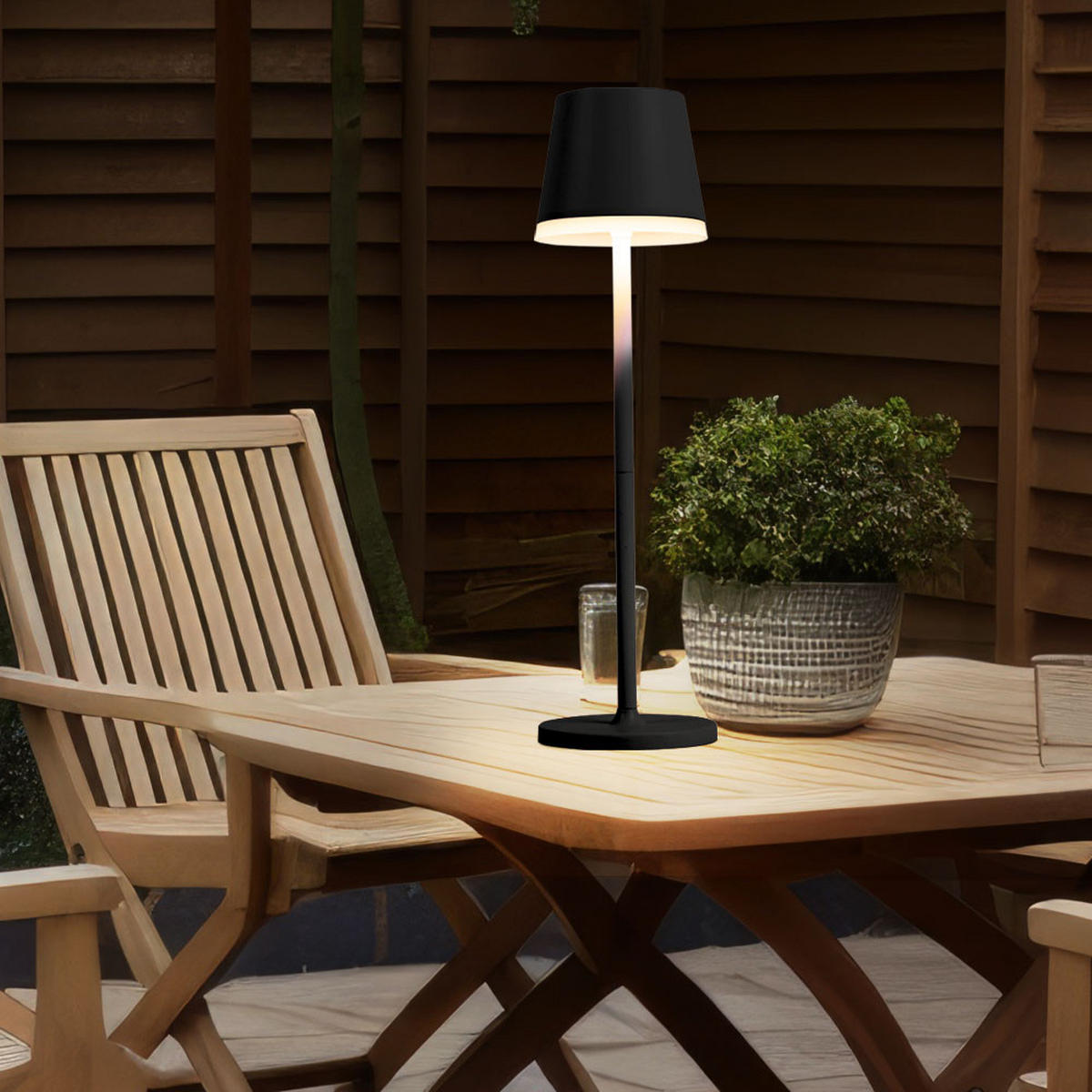 LED AUSSENLEUCHTE Solarleuchte Anthrazit - Anthrazit, Metall (11/11/41cm) - Globo Lighting