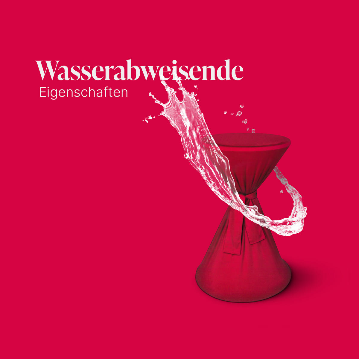 STEHTISCHHUSSE ( Rot ) - Ø80 cm x 145 cm - Spandex Stretch ( Öko-Tex ) Stehtisch Husse für Gastro, Hochzeit, Events, Geburtstag - Rot, Textil (80/145cm) - Bestlivings