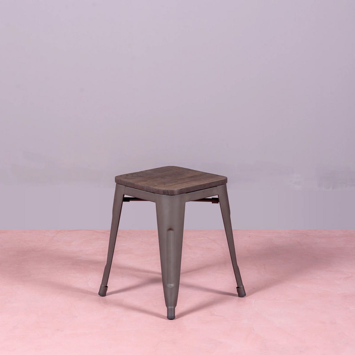 HOCKER Metall Alteiche - Alteiche, Metall (39/45/39cm) - Nest Dream
