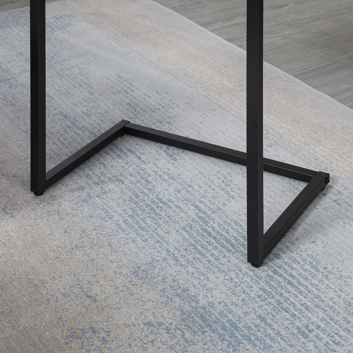 BEISTELLTISCH aus Holz 45x30x60 cm Braun verschachtelbar mit Stahlgestell - Braun, Holzwerkstoff (30/45/60cm) - Modfu