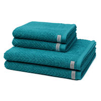 FROTTIERSET Smart 4-teilig - Grün, Textil (50/100cm) - Ross