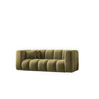 COUCH Sofa, Zweisitzer-Sofa Grand Modular Stoff Salvador Olive - Olivgrün, Holz (197/70/91cm) - Kaiser Möbel