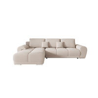 ECKSOFA BEGA L Links ARAGON 03 mit Schlaffunktion - Beige, Textil (289/185cm) - Bedante