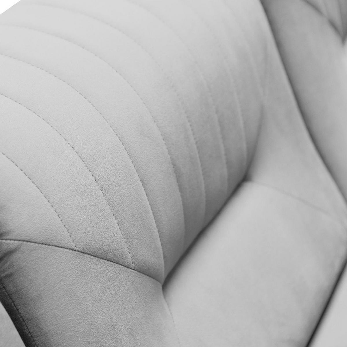 RELAXSESSEL Venezia hellgrau mit schwarzen Beinen - Hellgrau/Schwarz, Textil (112/85/94cm) - Beautysofa