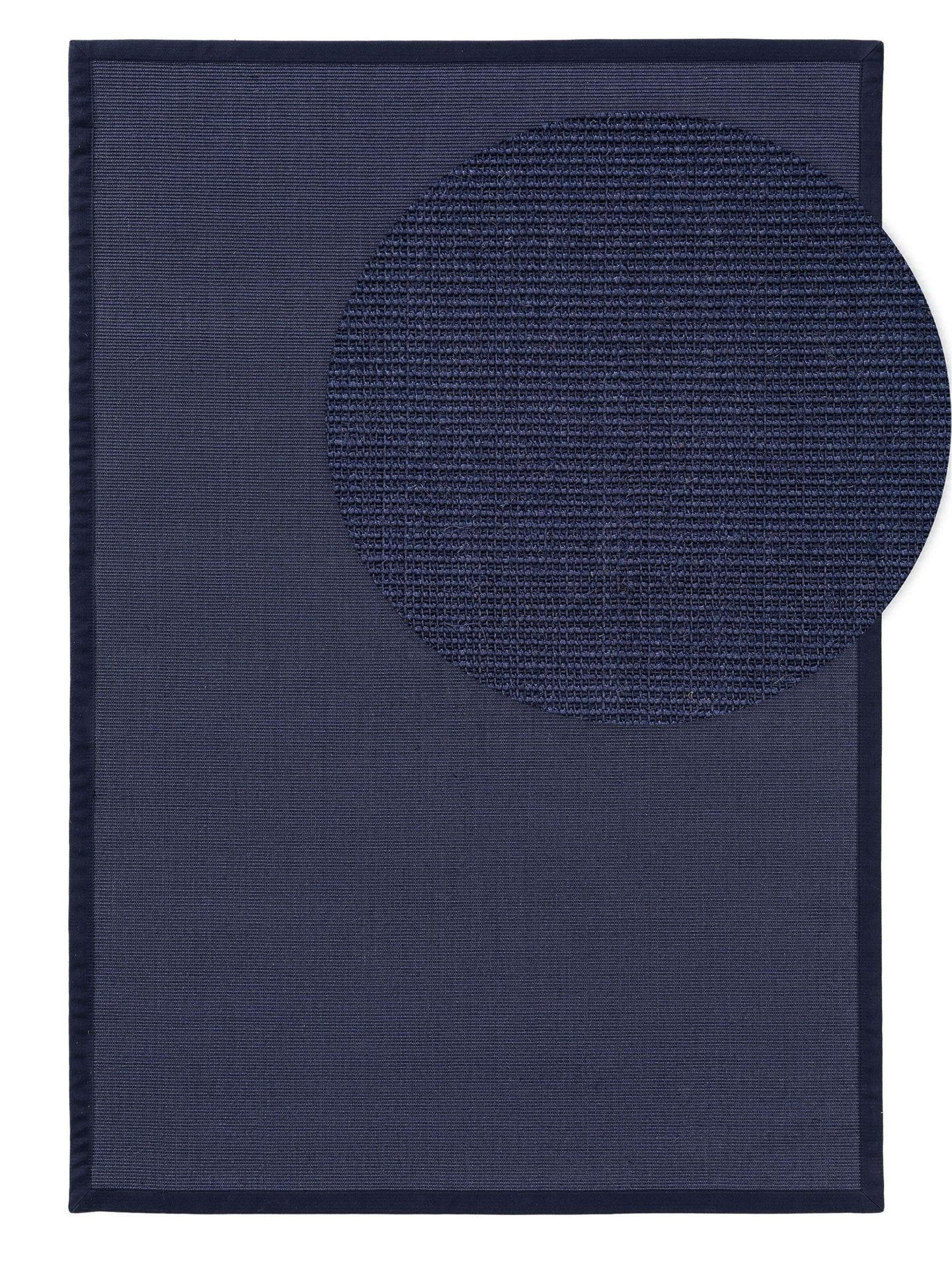 SISALTEPPICH Sana Blau 300/400 cm - Blau, Naturmaterialien/Kunststoff (300/1cm) - KUNSTLOFT
