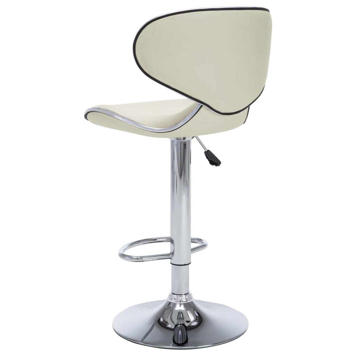 BARHOCKER Supri höhenverstellbar 2er-Set Creme Kunstleder - Creme, Leder (50/108/46cm) - DELUKE