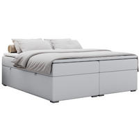 BOXBETT BESS 200/200 Weiß Kunstleder - H3 - Weiß, Holz/Textil (200/200cm) - MKS