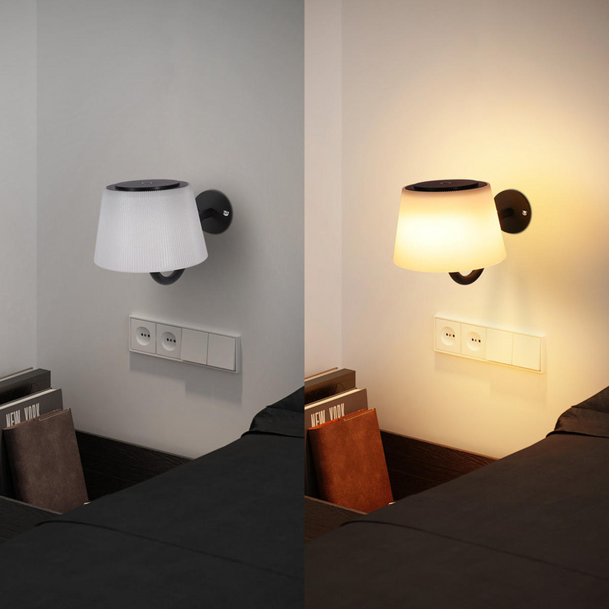 NÁSTĚNNÉ LED svítidlo Yarborough 18/13/13 cm - černá, plast (13/13/18cm) - Nettlife