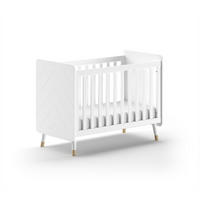 BABYBETT Kamillah 124x96x68 aus MDF in Satin Weiß - Weiß, Holzwerkstoff (60/120cm) - 58aufmkessel