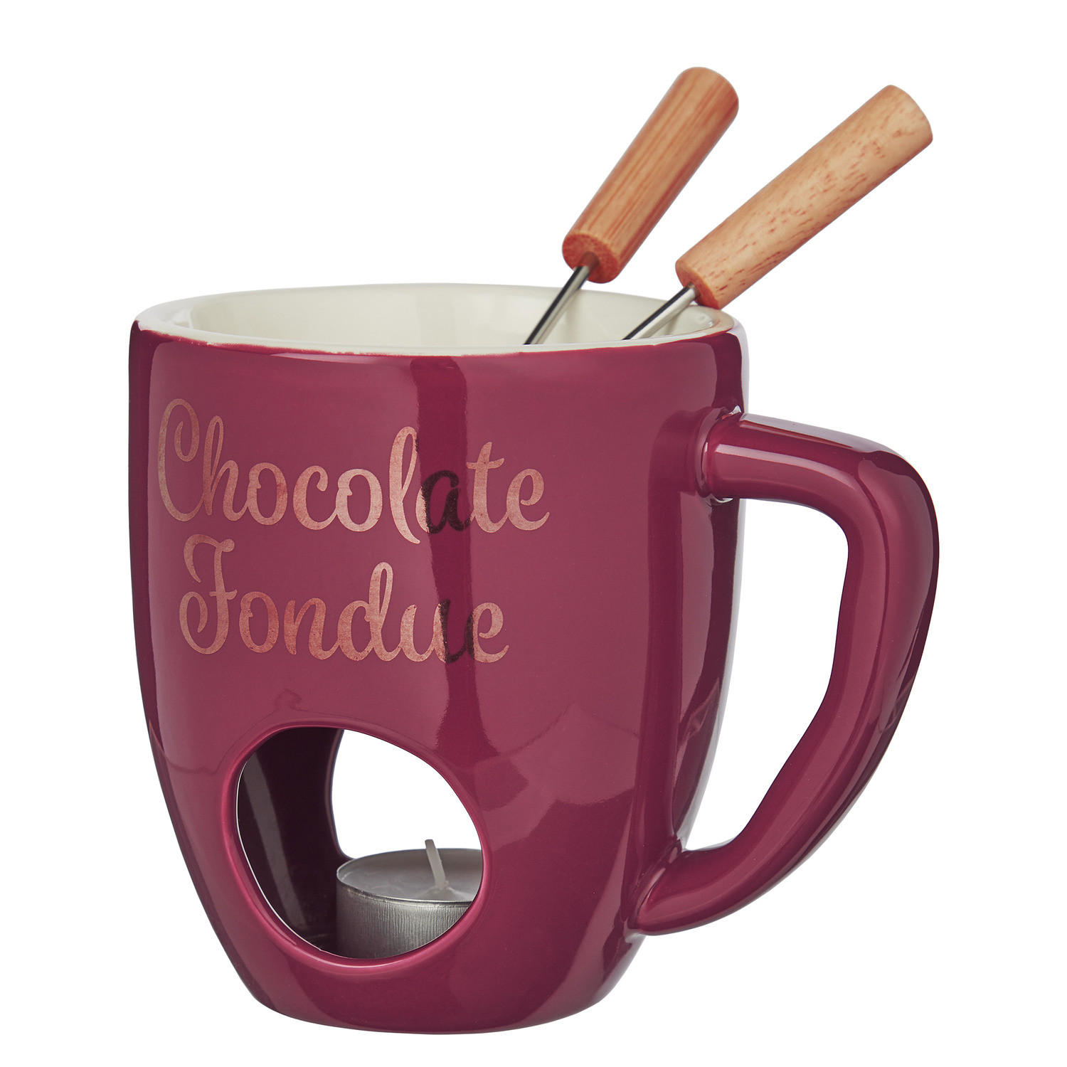 SCHOKOLADEN-FONDUE TASSE Chocolate Fondue - Bordeaux, Karton (10/11cm) - Butlers