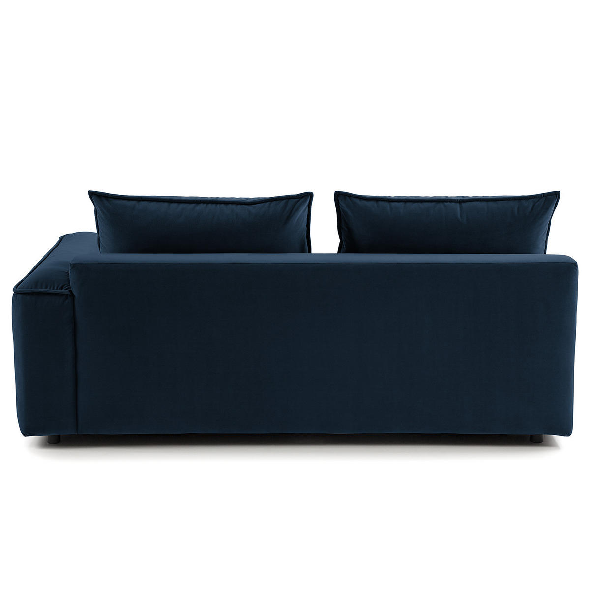 2,5-SITZER SOFA - modular - Schwarz/Dunkelblau, Kunststoff/Textil (184/82/99cm) - home24