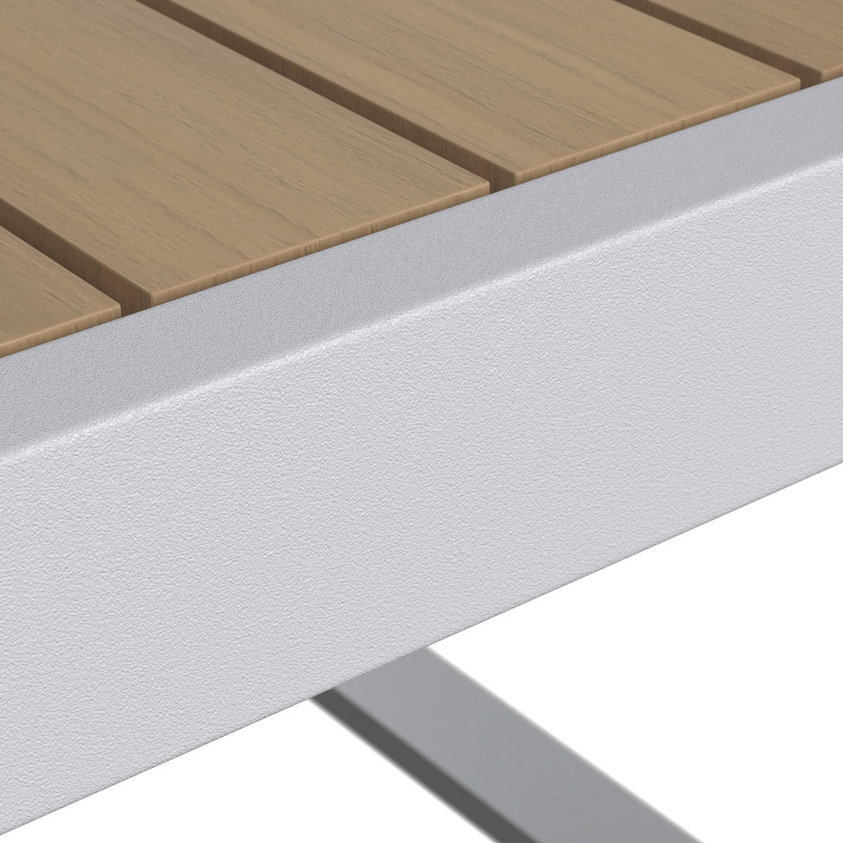 DINING-LOUNGESET Veneya Grau Outdoorstof/Metall/Polywood - Hellgrau, Metall - Bessagi Garden