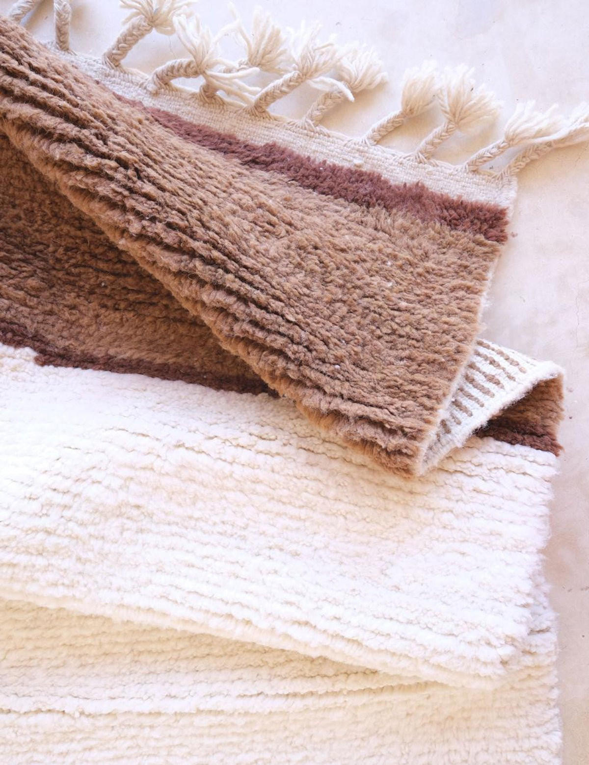 BERBERTEPPICH schlicht modern bruin - Braun, Naturmaterialien (215/275cm) - AFK Living