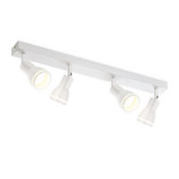 STRAHLER Kissingen 4-flammig 55/5/15.7 cm - Weiß, Metall (55/5/15.7cm) - Nettlife