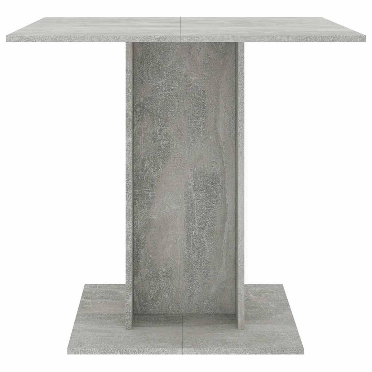 ESSTISCH Betongrau 80x80x75 cm Holzwerkstoff - Hellgrau, Holzwerkstoff (80/80/75cm) - furnicato