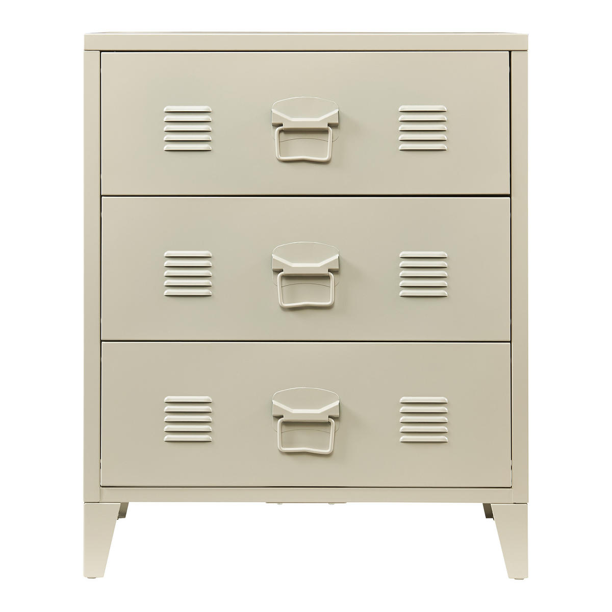 METALLSCHRANK Hämeenlinna - Beige, Metall (60/72/40cm) - [en.casa]