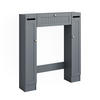 TOILETTENSCHRANK Bianco Grau 89 x 99 cm mit 2 Toilettenpapierspendern - Grau, Holzwerkstoff (89/99/19.5cm) - Vicco