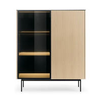 VITRINE – WT107 – 107 cm – Orta – Eiche - Eiche Artisan, Holzwerkstoff (107/126/39cm) - hi-markt