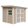 GARTENHAUS 5,9 m² - H231x248x294 cm - Ohne Boden und Seitenwand – M938B-TERRA BROWN - Hellbraun, Holz (236/231/250cm) - Timbela
