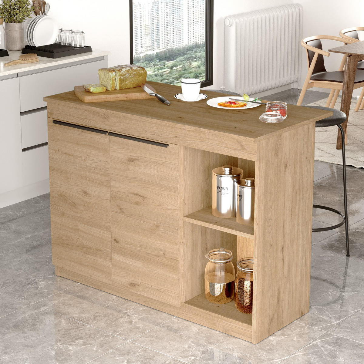 ESSTISCH siven Braun - Braun, Holz (120/60/88cm) - Habitat Garten